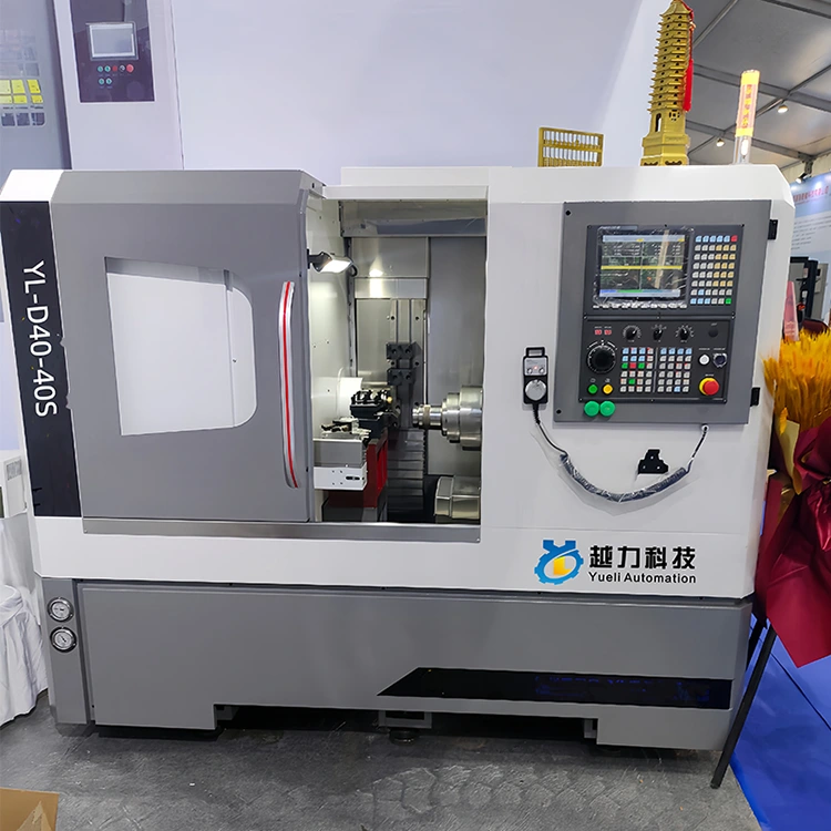 CNC көлденең қос басты токарлық станок